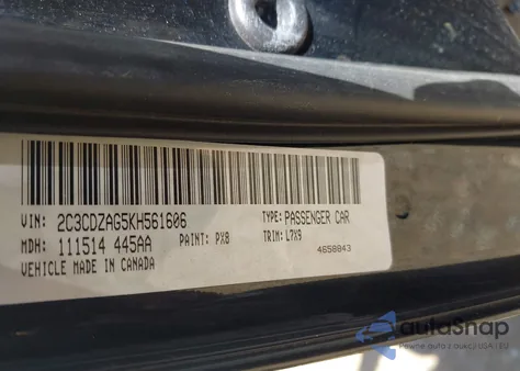 2019 Dodge Challenger Sxt z USA, uszkodzony, nr VIN 2C3CDZAG5KH561606